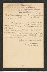 k.k. naturhistorisches Hofmuseum, Intendanzakten 1885-1896 (Hauer), Aktenzahl Z.384/1893, Seite 1